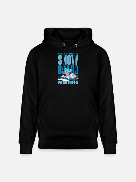 Snowboarden Snowboardtreffen Sessellift - Stanley/Stella Unisex Bio-Hoodie CRUISER - Schwarz