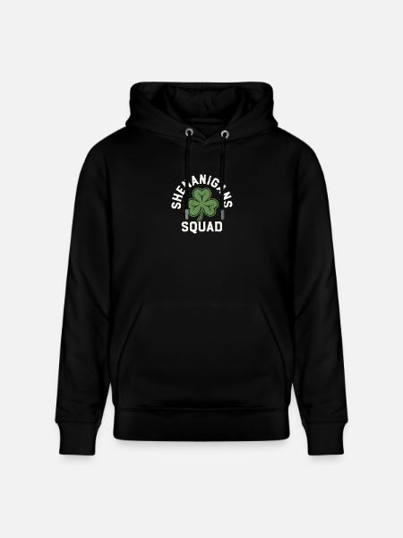 Shenanigans Squad Shamrock - Stanley/Stella Unisex Bio-Hoodie CRUISER  - Schwarz