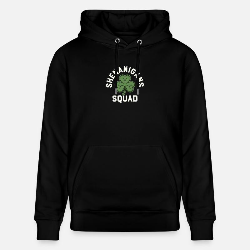 Shenanigans Squad Shamrock - Stanley/Stella Unisex Bio-Hoodie CRUISER  - Schwarz