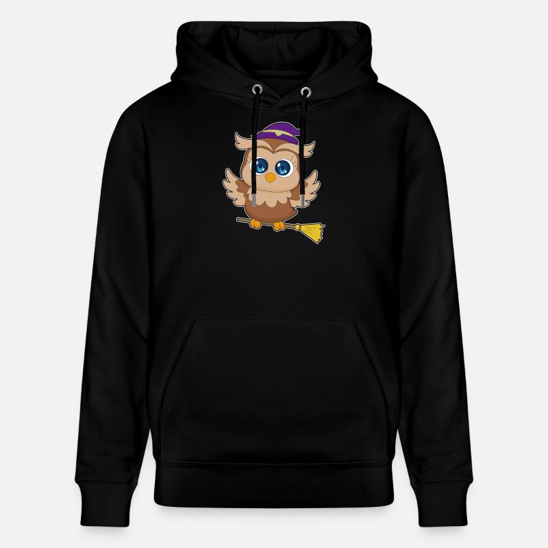 Sorcière d’Halloween Hibou - Sweat à capuche bio CRUISER Stanley/Stella Unisexe - noir