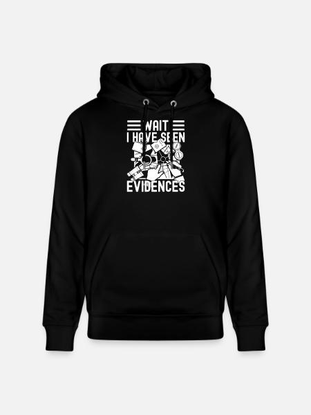 Forensisch analist heeft bewijs gezien misdaad - Stanley/Stella Uniseks bio-hoodie CRUISER  - zwart