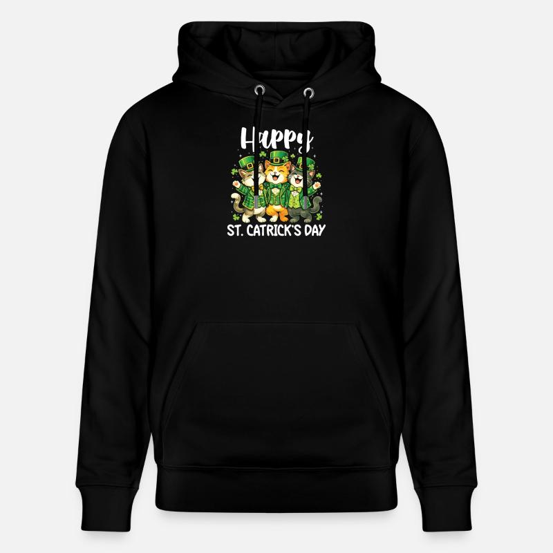 Joyeuse Saint-Patrick Irlandais - Saint-Patrick - Sweat à capuche bio CRUISER Stanley/Stella Unisexe - noir