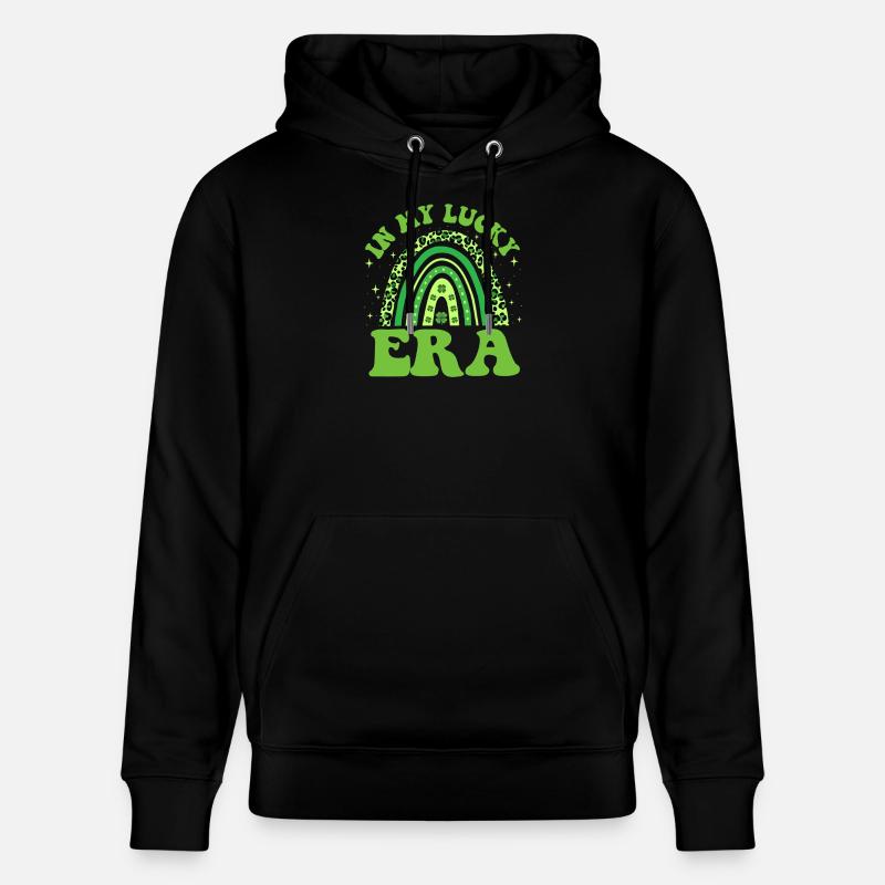 À mon époque chanceuse, Saint-Patrick - Sweat à capuche bio CRUISER Stanley/Stella Unisexe - noir