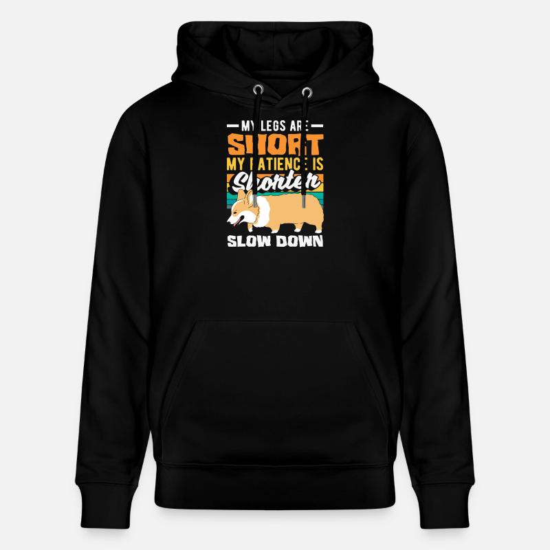 Attends-moi, j’ai de petites jambes - Sweat à capuche bio CRUISER Stanley/Stella Unisexe - noir