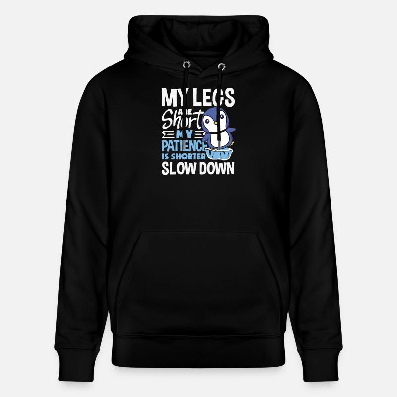 Attends-moi, j’ai de petites jambes - Sweat à capuche bio CRUISER Stanley/Stella Unisexe - noir
