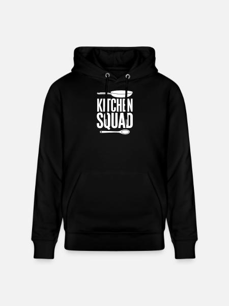 Kitchen Squad Kochteam Küchencrew Hobbyköche - Stanley/Stella Unisex Bio-Hoodie CRUISER - Schwarz