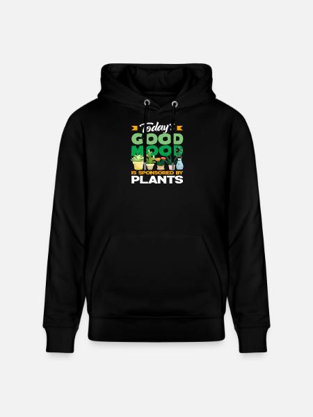 Plant Lover Succulent - Stanley/Stella CRUISER Unisex Organic Hoodie - black