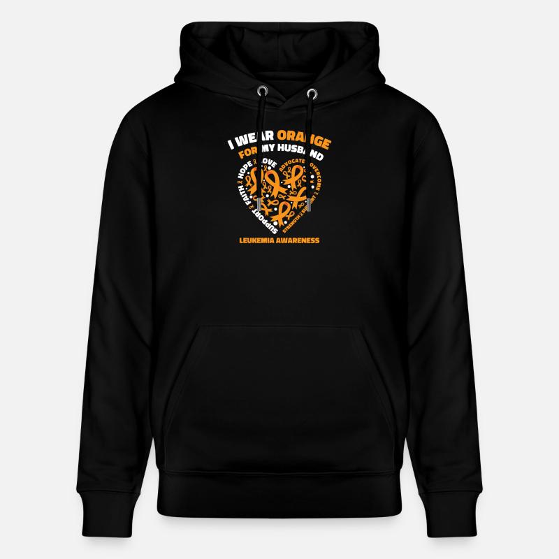  Starker Ehemann Mit Leukämie Hoffnung Und - Stanley/Stella Unisex Bio-Hoodie CRUISER  - Schwarz