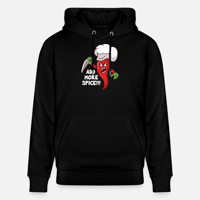 Plus d’assaisonnement Cuisinier chili - Sweat à capuche bio CRUISER Stanley/Stella Unisexe - noir