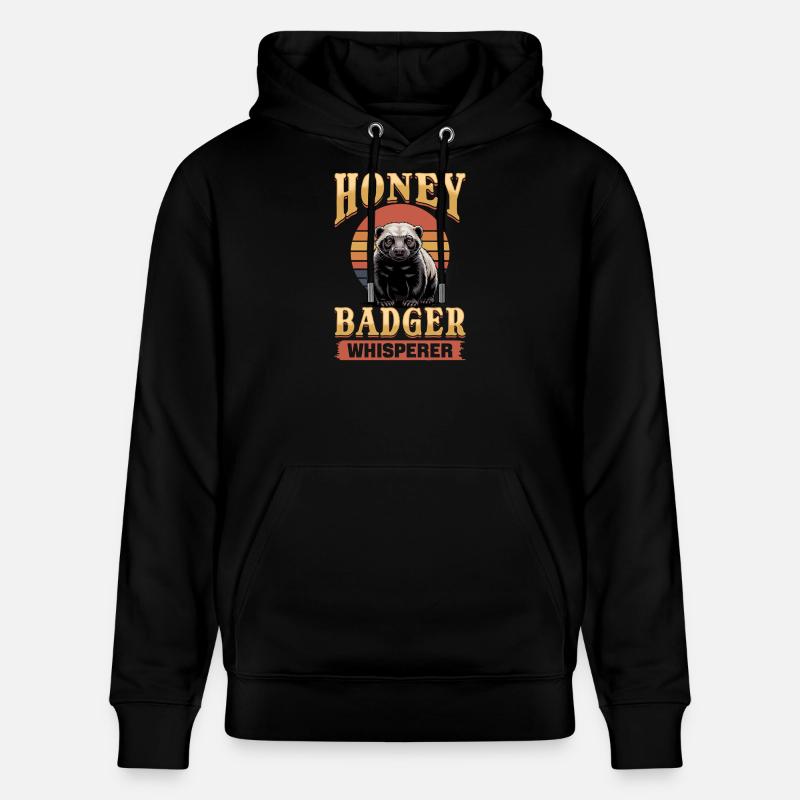 Blaireau drôle - Sweat à capuche bio CRUISER Stanley/Stella Unisexe - noir