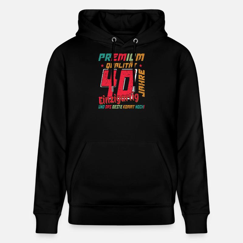 Prime du 40e anniversaire - Sweat à capuche bio CRUISER Stanley/Stella Unisexe - noir