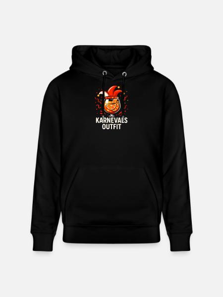 Karneval Outfit Fastnacht Fasching - Stanley/Stella Unisex Bio-Hoodie CRUISER - Schwarz