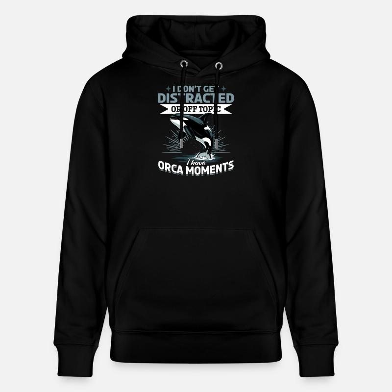 Orca drôle - Sweat à capuche bio CRUISER Stanley/Stella Unisexe - noir
