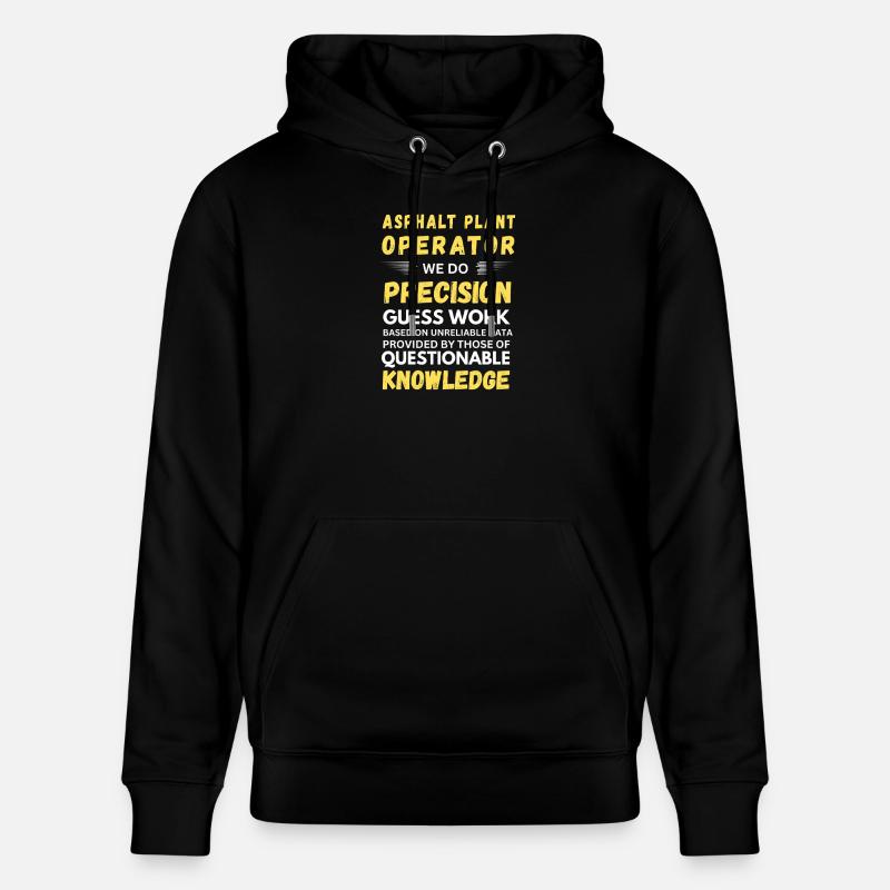 Exploitant d’usine d’asphalte - Sweat à capuche bio CRUISER Stanley/Stella Unisexe - noir