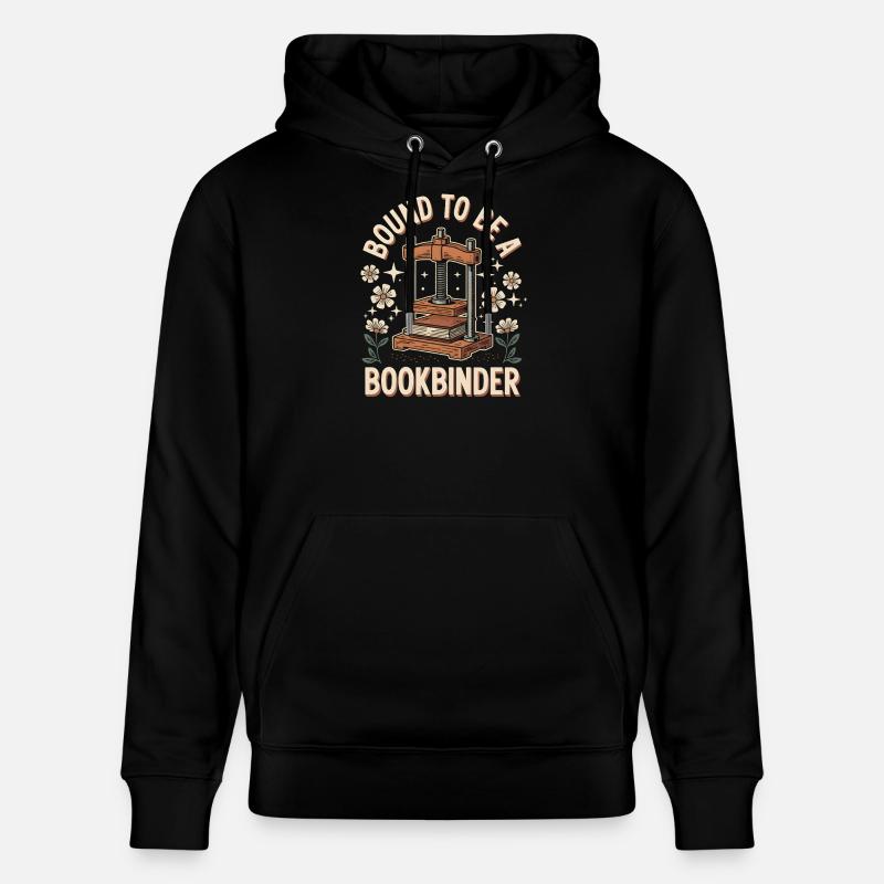 Geborener Buchbinder - Stanley/Stella Unisex Bio-Hoodie CRUISER - Schwarz