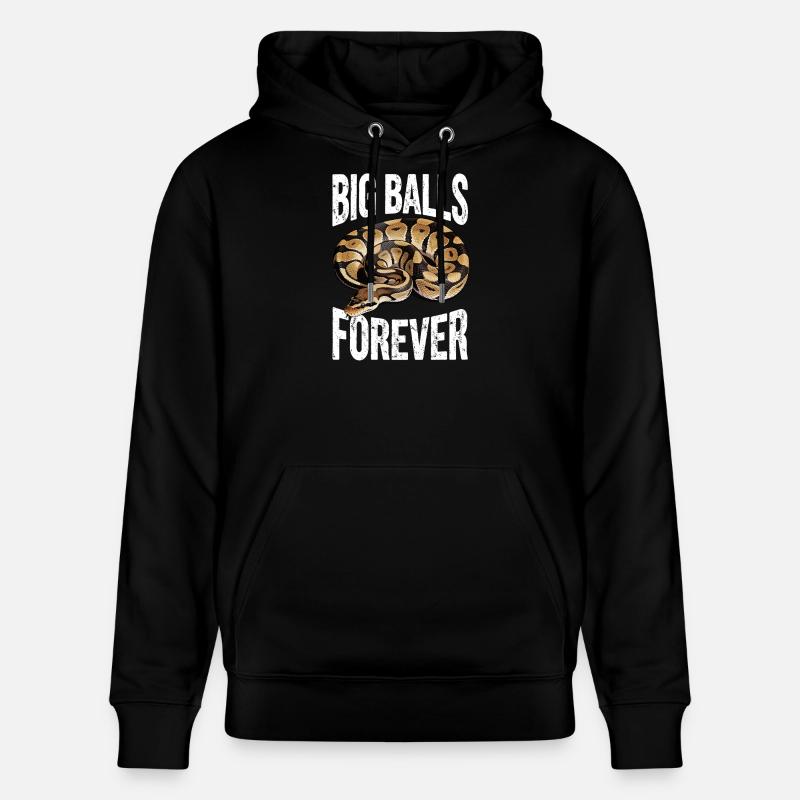 Königspython Schlangen Liebhaber Terrarium Python - Stanley/Stella Unisex Bio-Hoodie CRUISER - Schwarz