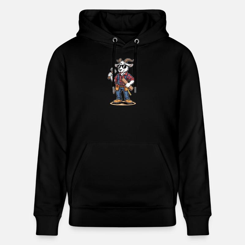 Charpentier Chouc Artisan Charpentier - Sweat à capuche bio CRUISER Stanley/Stella Unisexe - noir