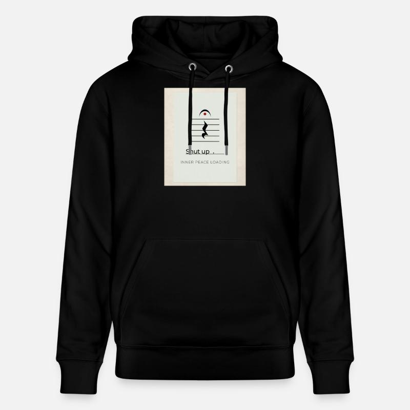Shut up – Inner Peace Loading Design - Stanley/Stella Unisex Bio-Hoodie CRUISER  - Schwarz