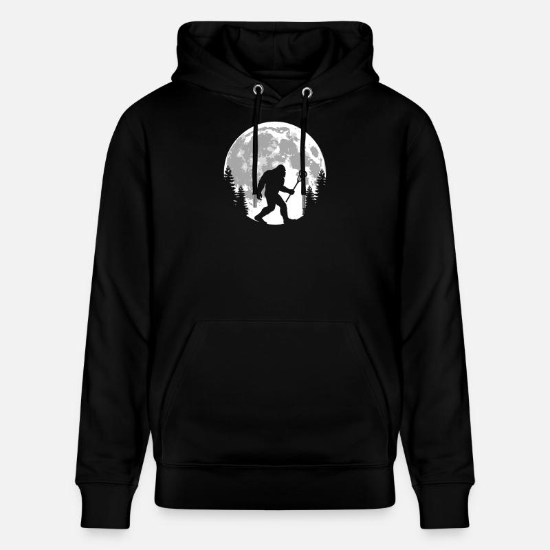 Bigfoot Lacrosse Moon - Sweat à capuche bio CRUISER Stanley/Stella Unisexe - noir