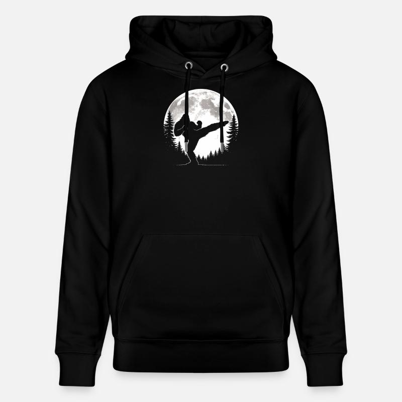 Bigfoot Kickboxing Moon - Sweat à capuche bio CRUISER Stanley/Stella Unisexe - noir