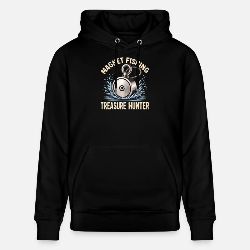 Magnetfischen Schatzjaeger - Stanley/Stella Unisex Bio-Hoodie CRUISER  - Schwarz