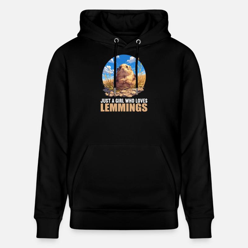 Lemminge Lemming - Stanley/Stella Unisex Bio-Hoodie CRUISER - Schwarz
