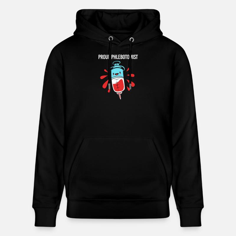 Pflege Pfleger Pflegerin Blutentnahme Phlebotomist - Stanley/Stella Unisex Bio-Hoodie CRUISER - Schwarz