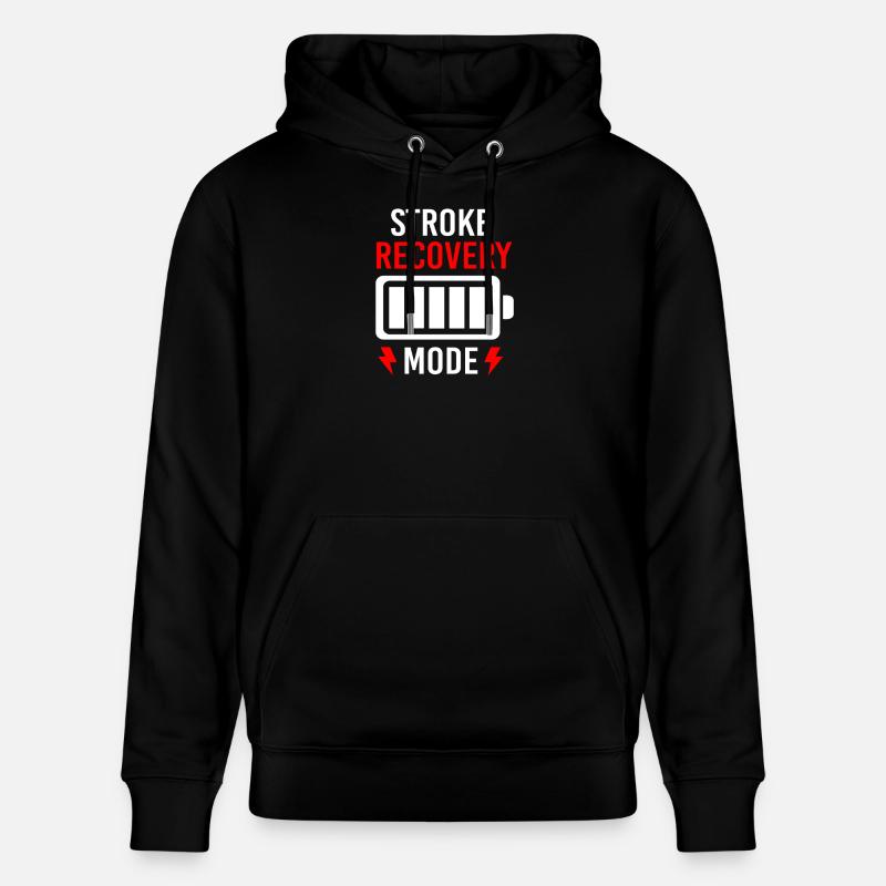 Hirnschlag Schlaganfall - Stanley/Stella Unisex Bio-Hoodie CRUISER - Schwarz