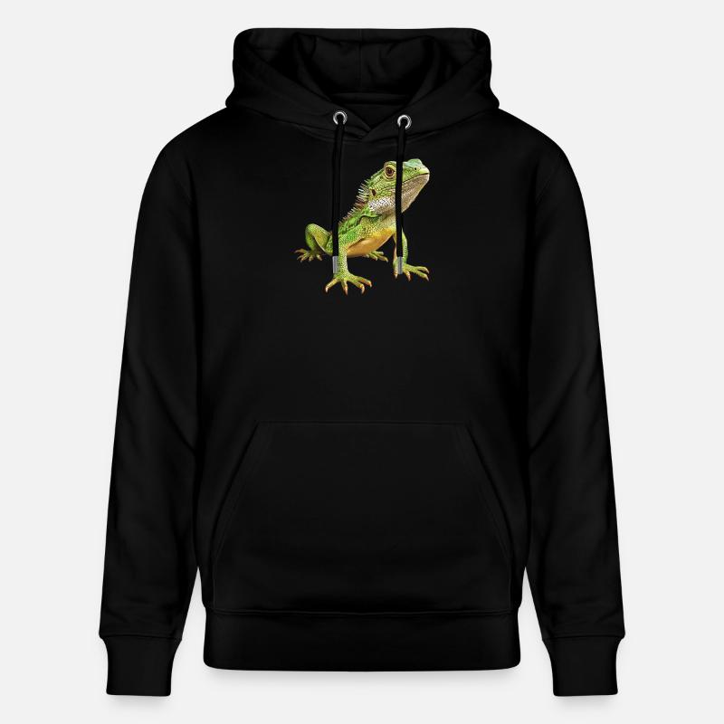 Eidechsen Eidechse - Stanley/Stella Unisex Bio-Hoodie CRUISER  - Schwarz