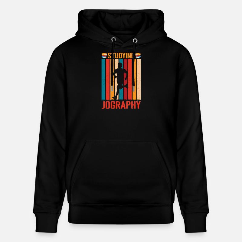 Courir Courir Courir Étudier Jography Marathon - Sweat à capuche bio CRUISER Stanley/Stella Unisexe - noir