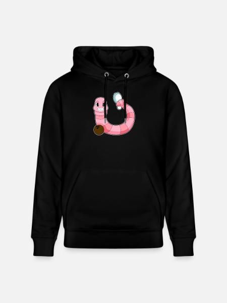 Wurm Bowling Bowlingkugel Pin - Stanley/Stella Unisex Bio-Hoodie CRUISER  - Schwarz