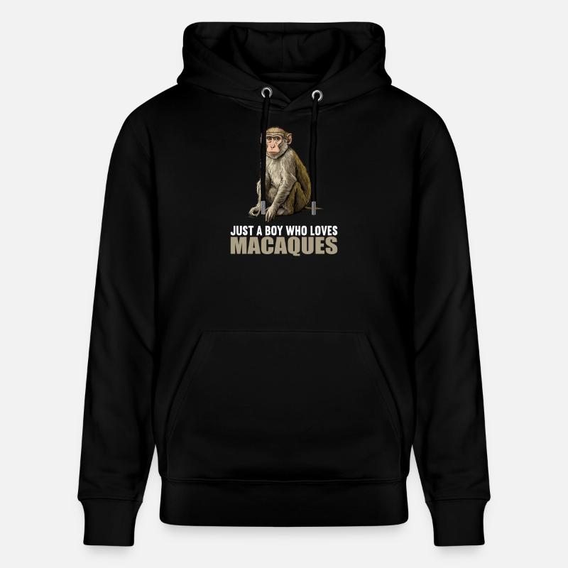 Macaque Macaque - Sweat à capuche bio CRUISER Stanley/Stella Unisexe - noir