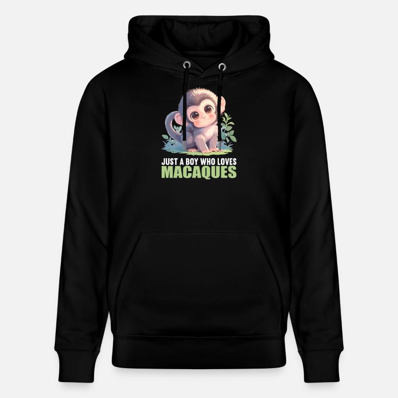 Macaque Macaque - Sweat à capuche bio CRUISER Stanley/Stella Unisexe - noir