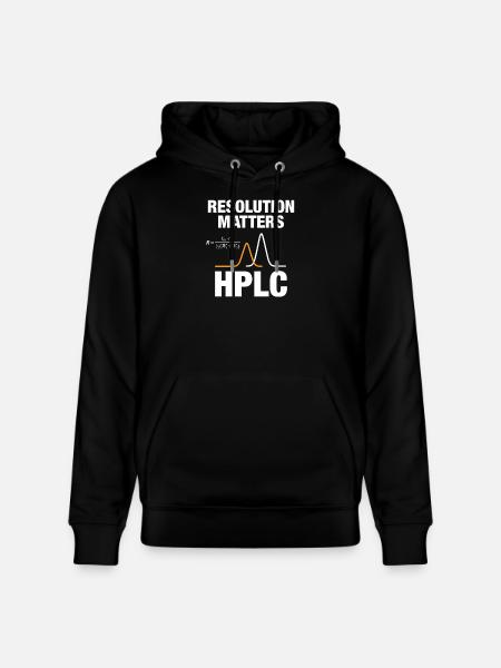 HPLC Peak Resolution Performance Chromatography - Stanley/Stella CRUISER Unisex Organic Hoodie - black