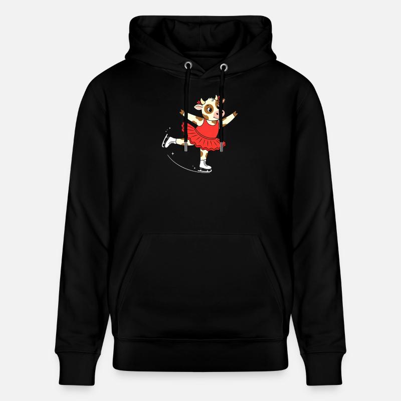 Vache en robe de ballet - Sweat à capuche bio CRUISER Stanley/Stella Unisexe - noir