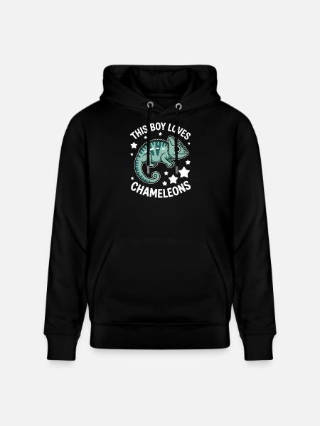 Chameleon Sayings Funny Chameleons Gift - Stanley/Stella CRUISER Unisex Organic Hoodie - black