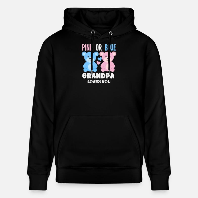 Pink Oder Blau Opa Liebt Dich - Stanley/Stella Unisex Bio-Hoodie CRUISER  - Schwarz