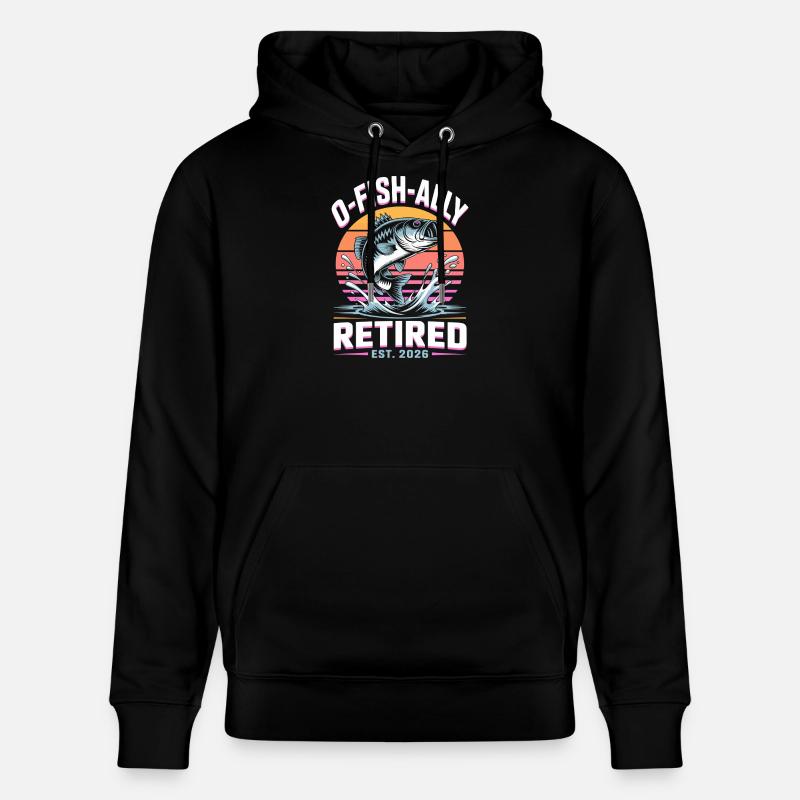 Ofish Ally Retired 2026 - Stanley/Stella Unisex Bio-Hoodie CRUISER  - Schwarz