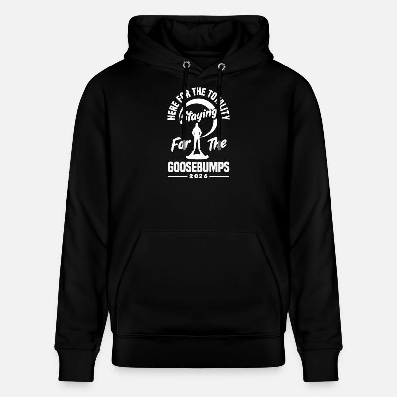 Éclipse solaire 2026, 12 août - Sweat à capuche bio CRUISER Stanley/Stella Unisexe - noir