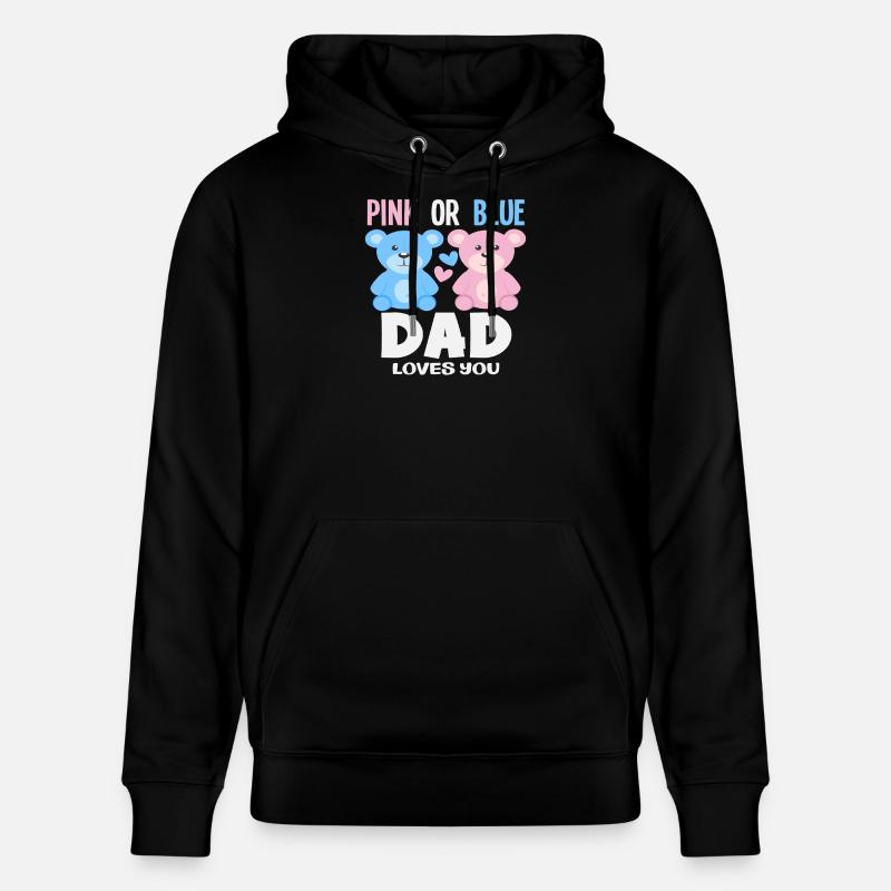 Papa rose ou bleu t’aime - Sweat à capuche bio CRUISER Stanley/Stella Unisexe - noir