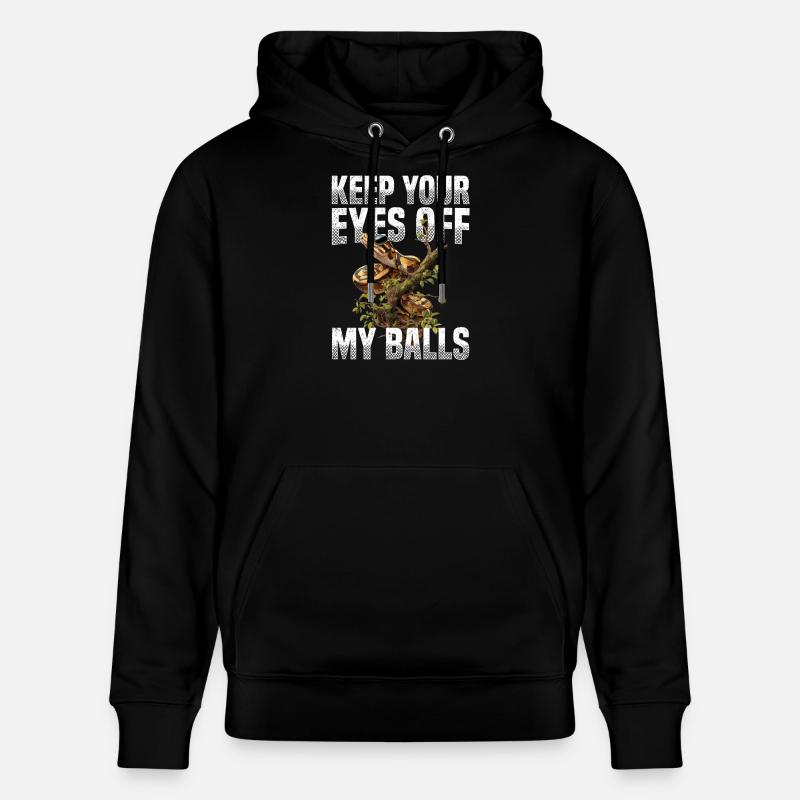 Königspython Schlangen Liebhaber Terrarium Python - Stanley/Stella Unisex Bio-Hoodie CRUISER - Schwarz