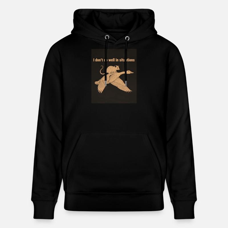Dino Surf sur la plage - Sweat à capuche bio CRUISER Stanley/Stella Unisexe - noir