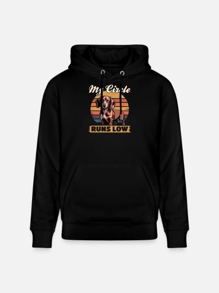 Funny Dog Breed Dachshund - Stanley/Stella CRUISER Unisex Organic Hoodie - black