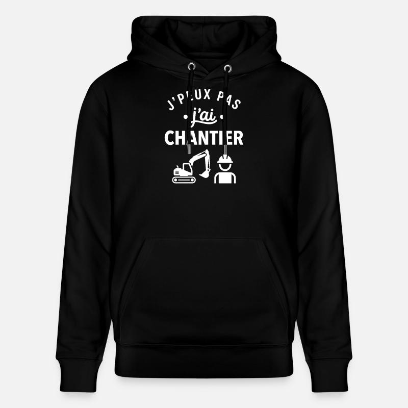 J'peux pas j'ai Chantier - Sweat à capuche bio CRUISER Stanley/Stella Unisexe - noir