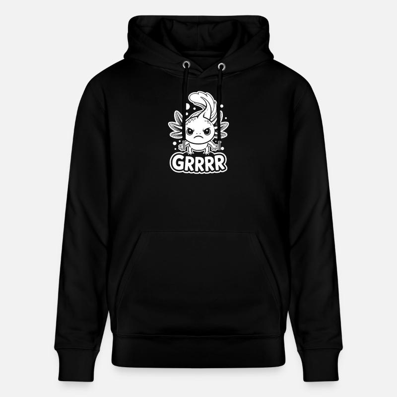 Grumpy Axolotl GRRRR - Stanley/Stella Unisex Bio-Hoodie CRUISER  - Schwarz