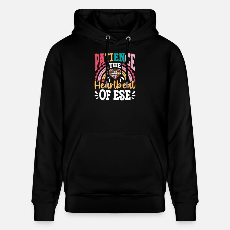 Cadeaux pour les enseignants ESE - Sweat à capuche bio CRUISER Stanley/Stella Unisexe - noir