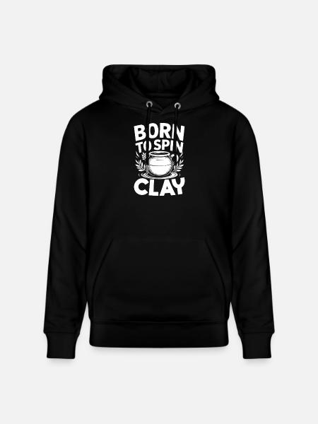 Pottery Artists Spin Clay Pottery - Stanley/Stella Unisex Bio-Hoodie CRUISER  - Schwarz