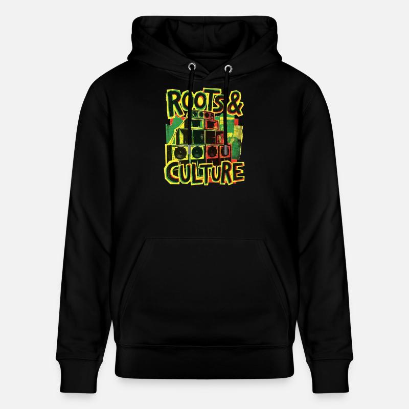 Roots Reggae Dub - Sweat à capuche bio CRUISER Stanley/Stella Unisexe - noir