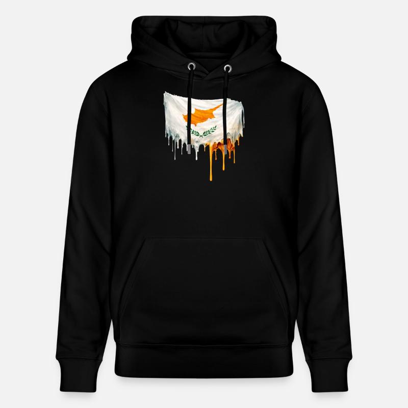 Drapeau chypriote couleur - Sweat à capuche bio CRUISER Stanley/Stella Unisexe - noir
