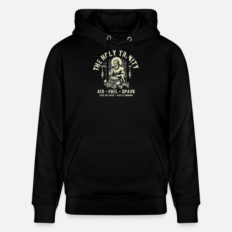 Étincelle du moteur Holy Trinity - Sweat à capuche bio CRUISER Stanley/Stella Unisexe - noir